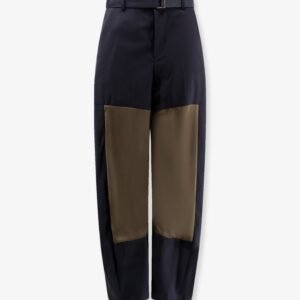 Wool blend trousers with nylon inserts