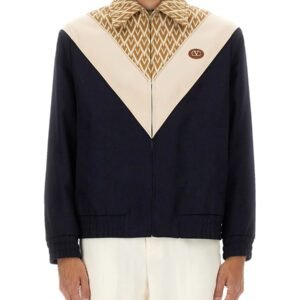 WOOL BOMBER JACKET WITH PRINT TOUTE LA V