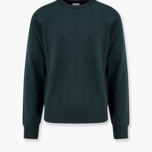 Wool sweater with embroidered logo on the front