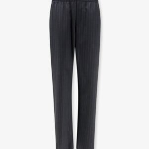 Wool trousers with drawstring