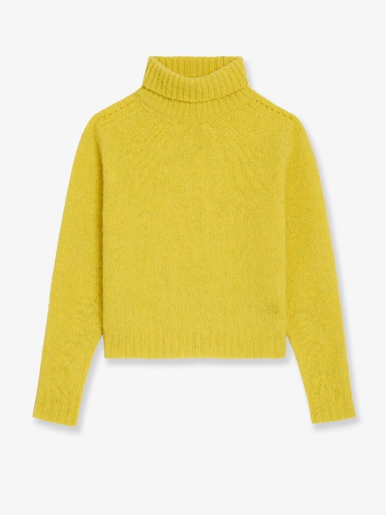 Wool turtleneck with Triomphe embroidery