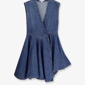 Wrap denim dress