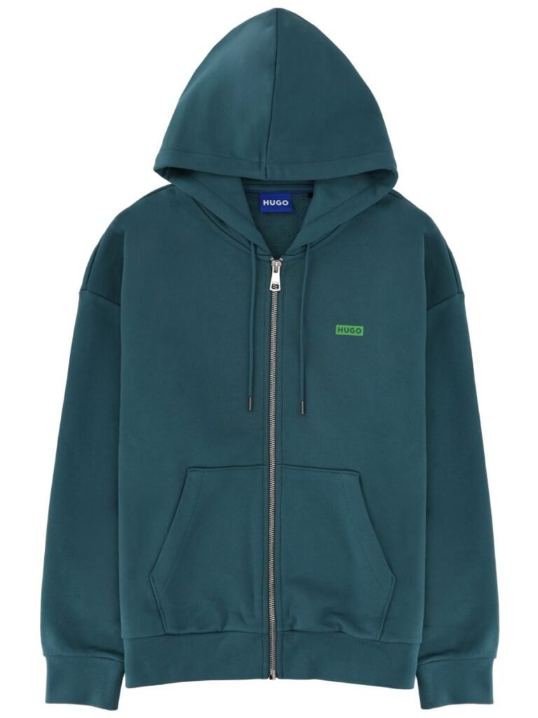 ZIPPERED SWEATSHIRT WITH LOGO