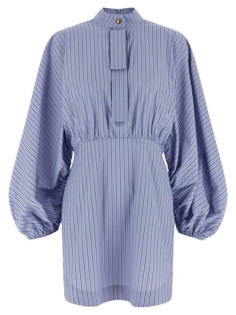 Drawstring Stripe Mini' dress