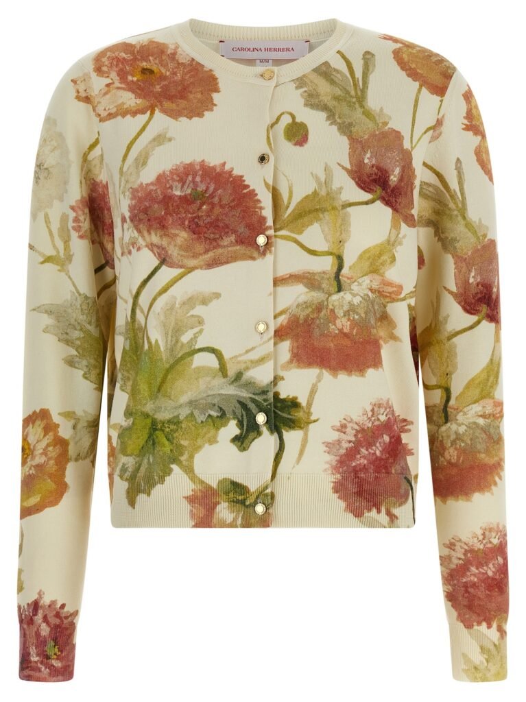 Floral print cardigan