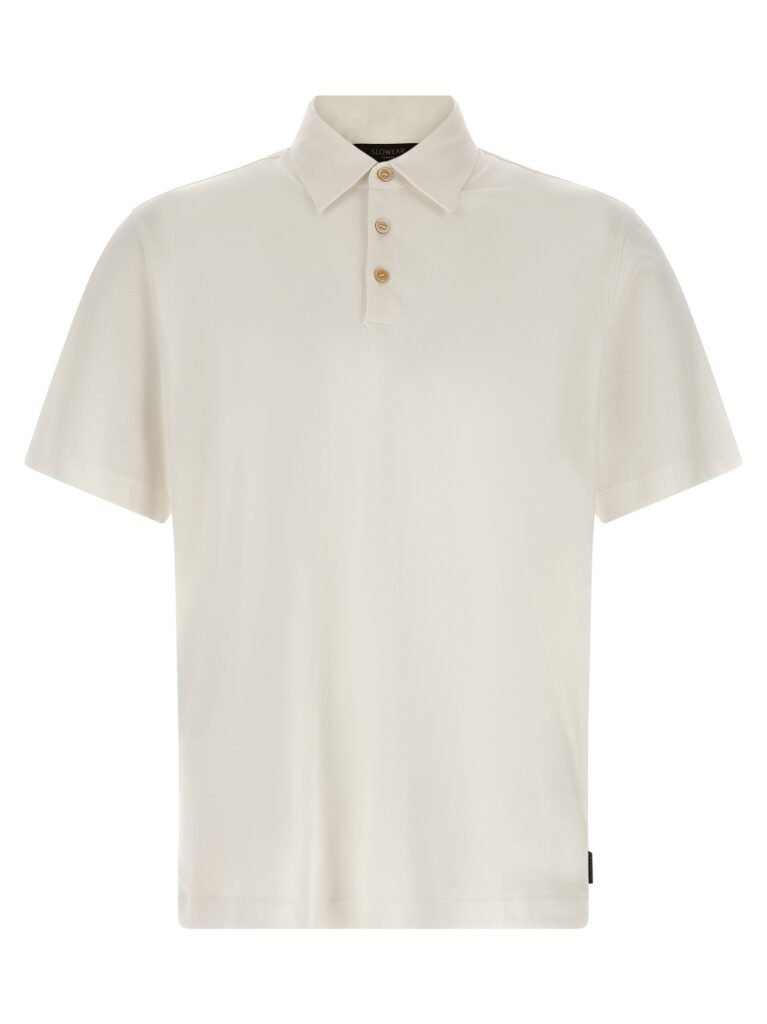 Cotton silk polo shirt