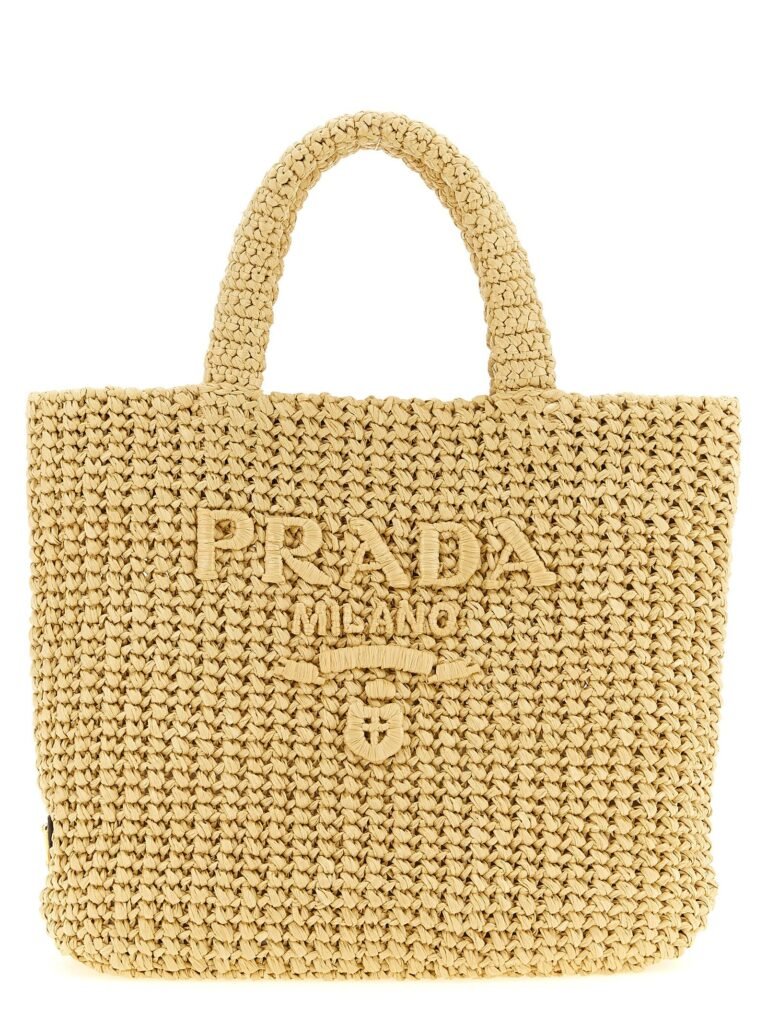Raffia handbag