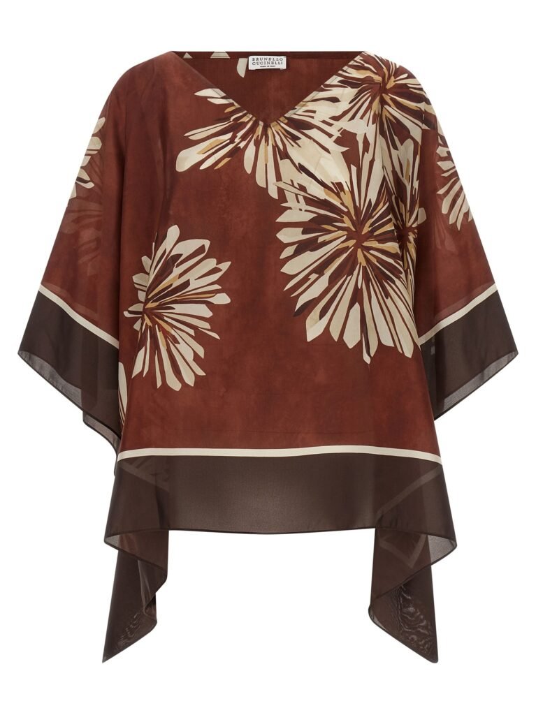 Silk scarf blouse