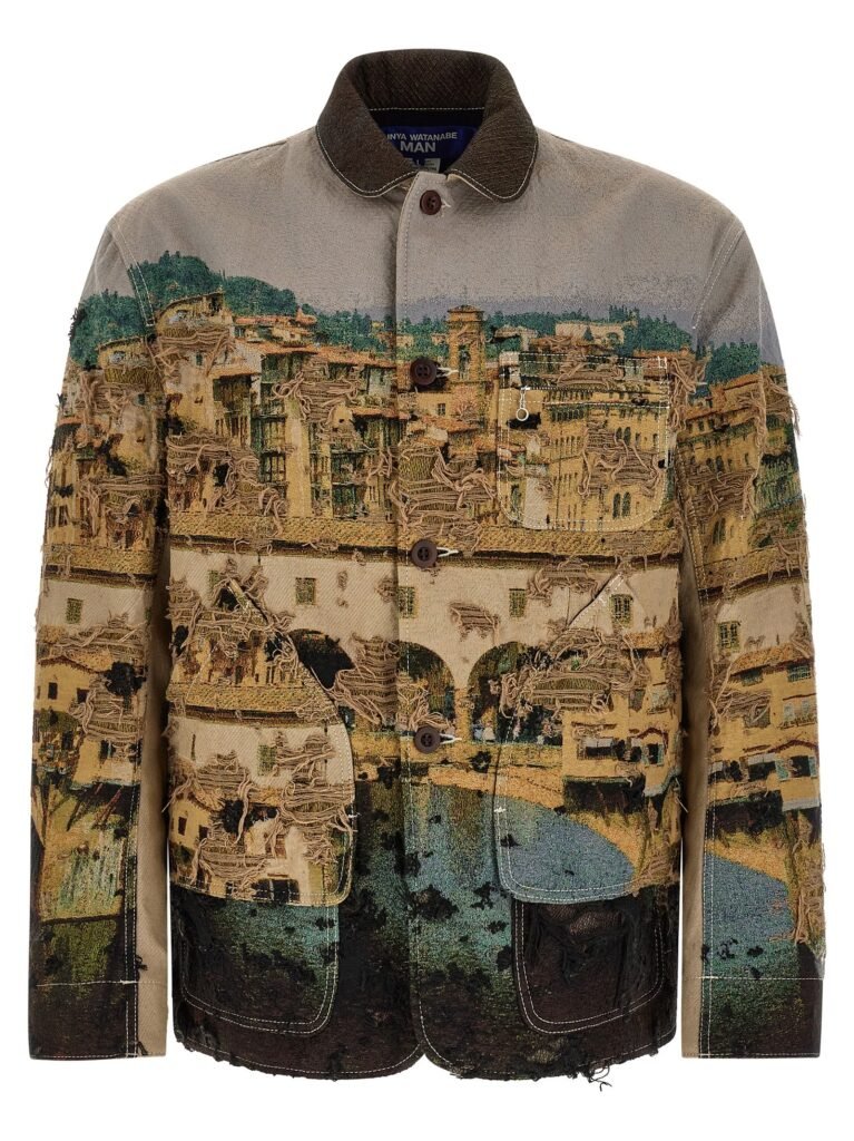 Jacquard square jacket