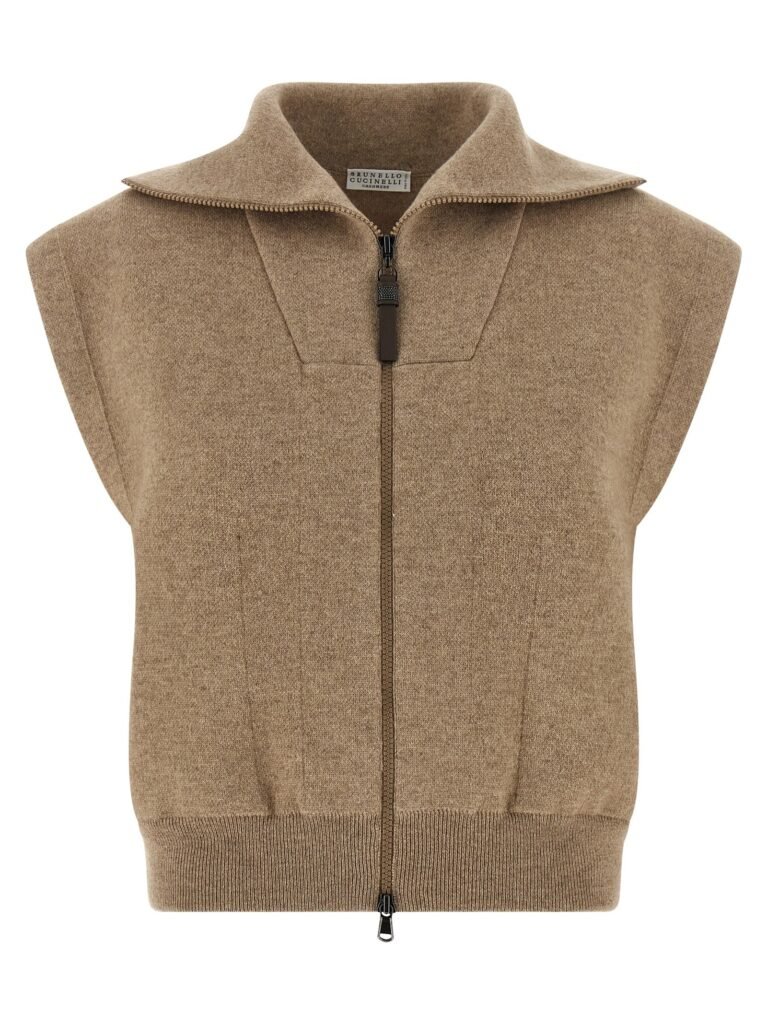 Shiny Zipper Pull' vest