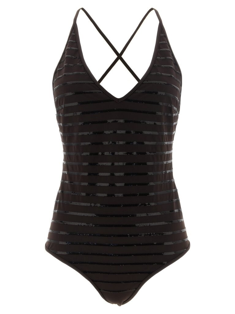 Dazzling Stripes' one-piece swimsuit