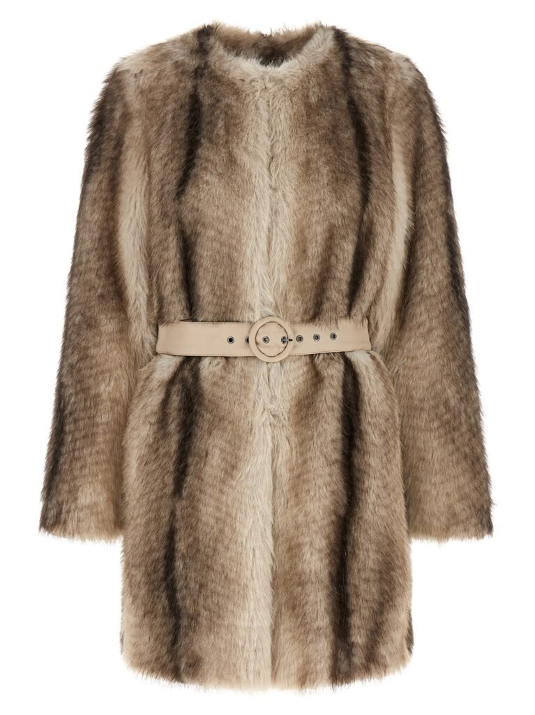 Eco-fur coat