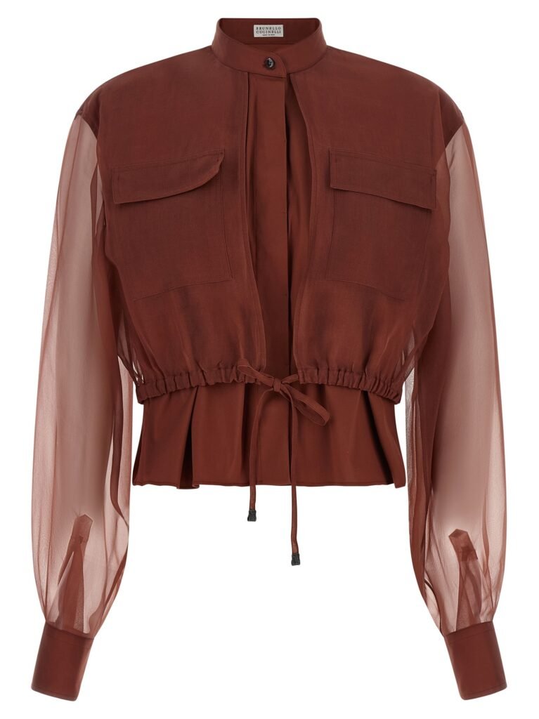 Silk sleeves blouse