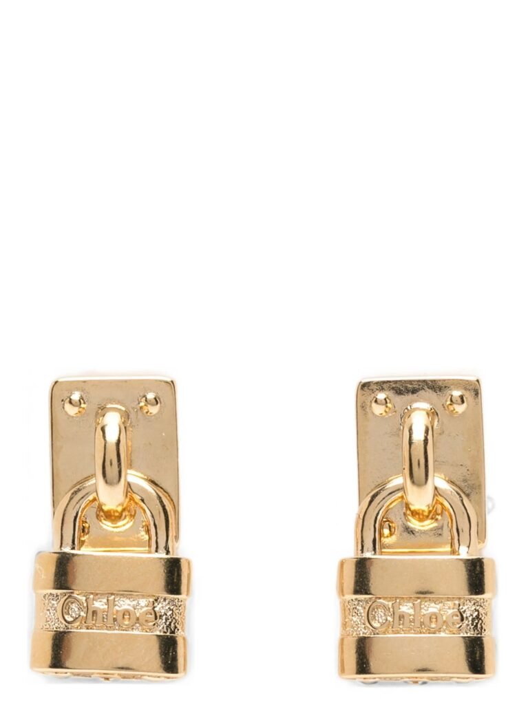 Paddington' mini padlock earrings
