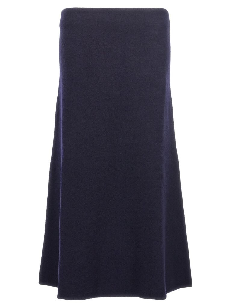 Long wool skirt