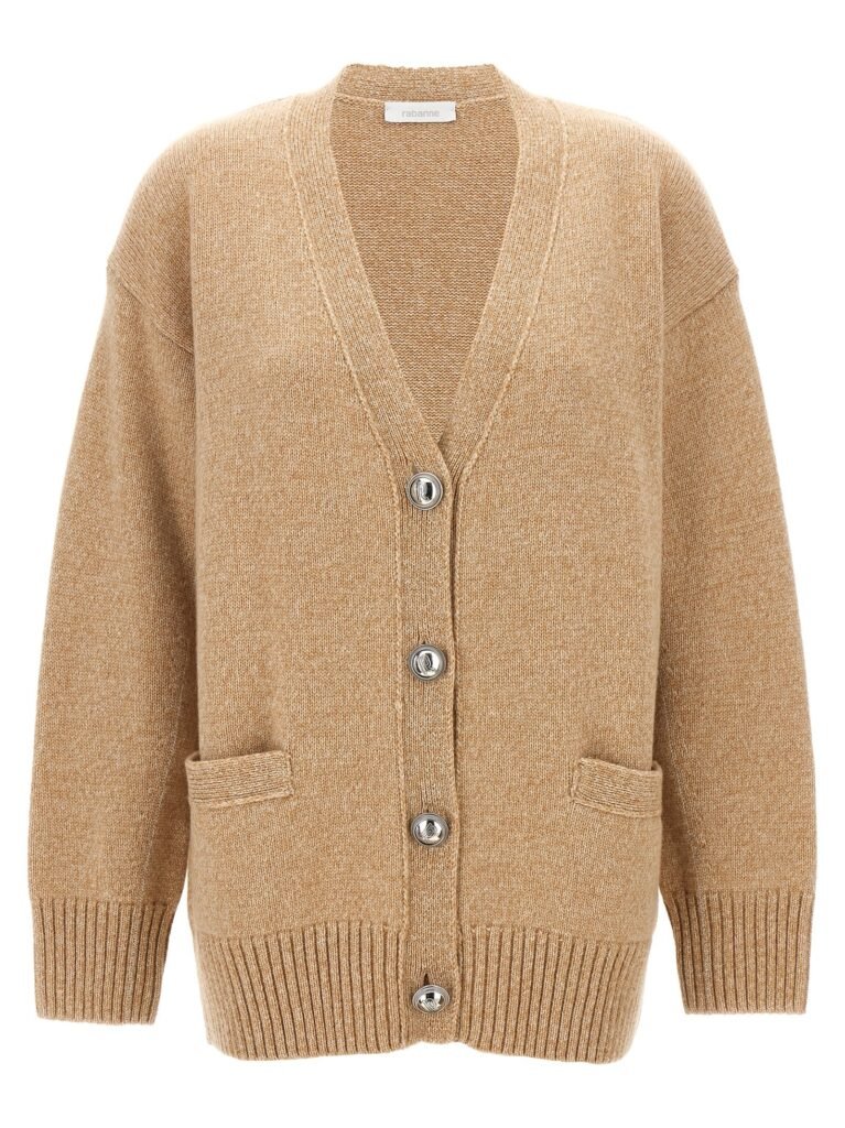 Logo button cardigan