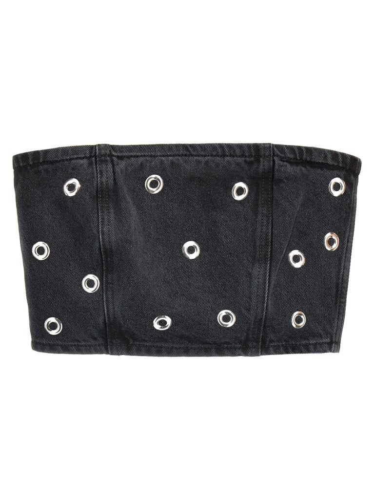 Studded Denim' top