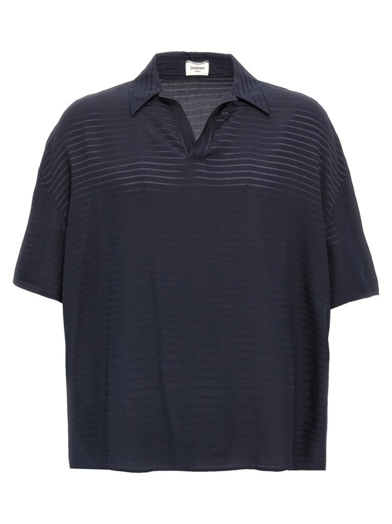 Silk polo shirt