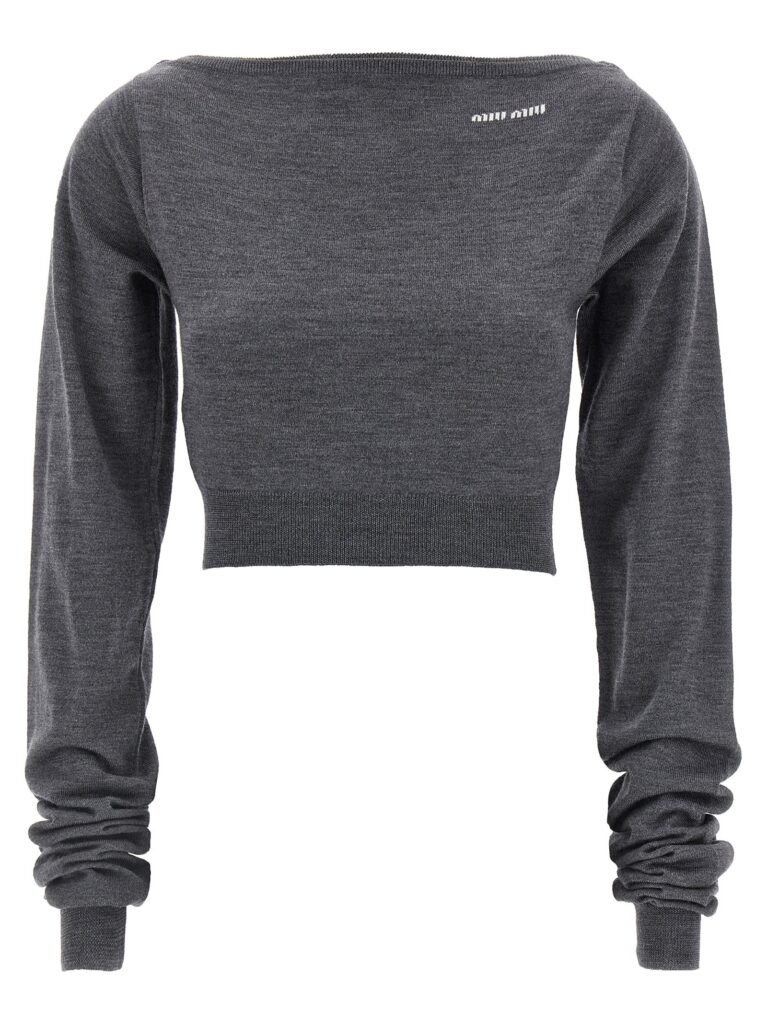 Cropped knit top