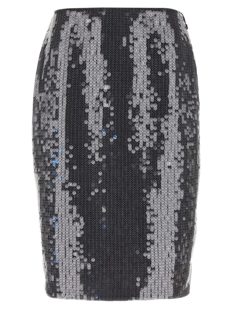 Net Sequin Midi' skirt