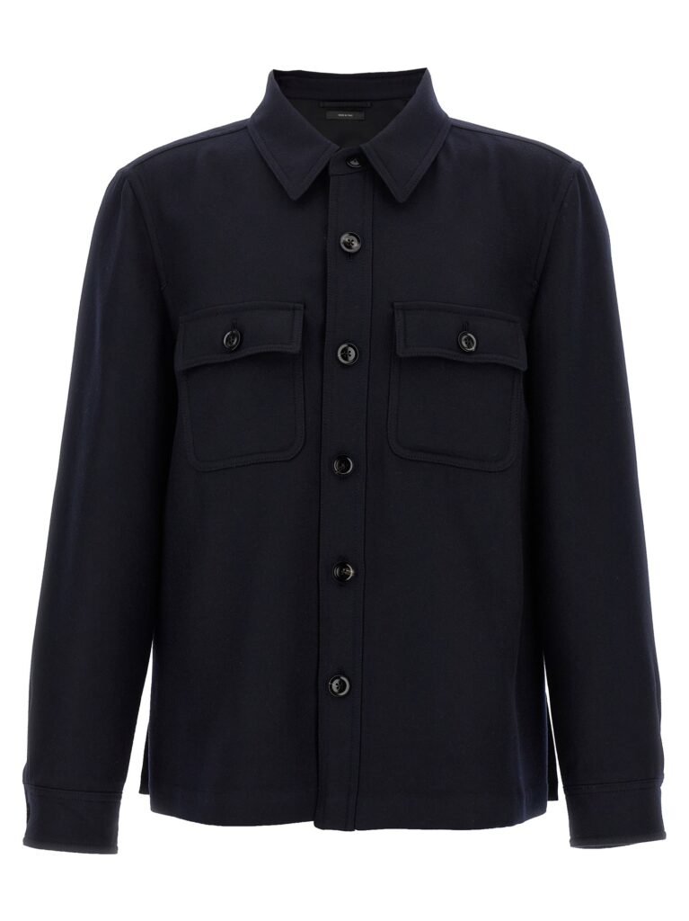 Double Splittable Light Wool' overshirt