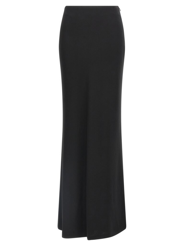 Long silk skirt