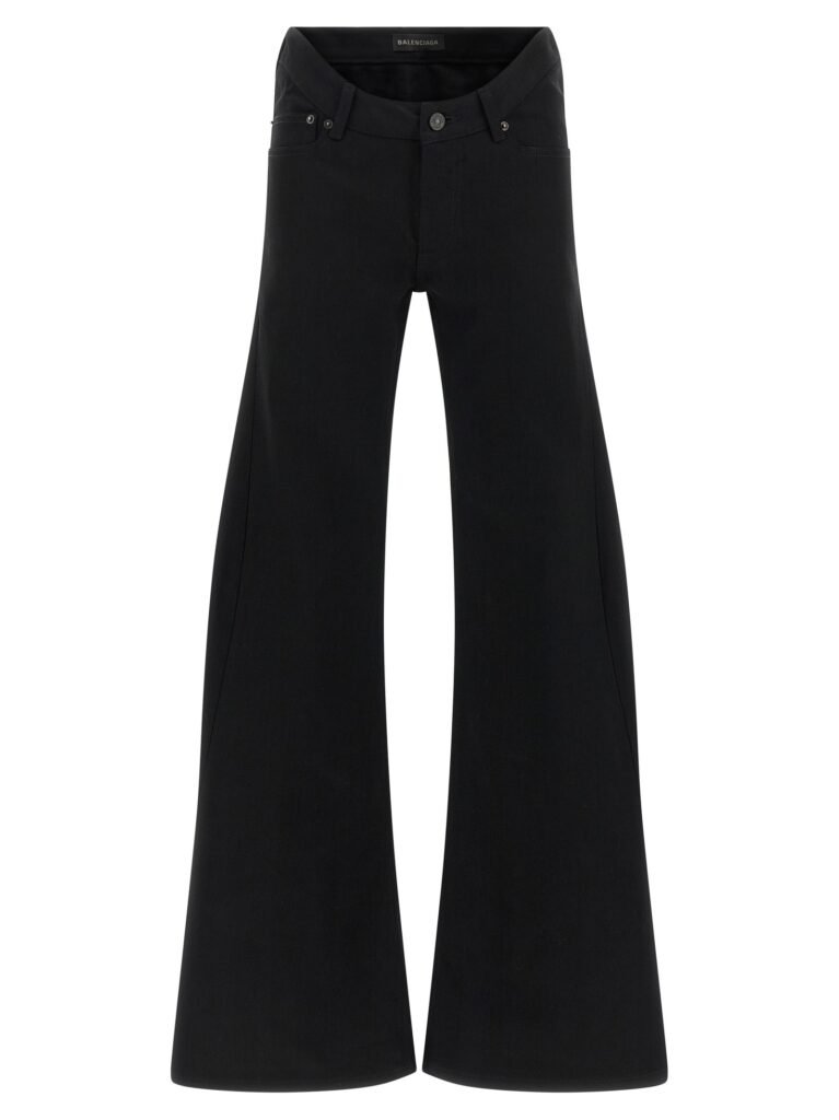 Curved waist jeans