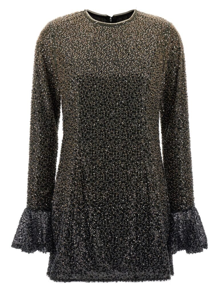 Beaded Ls Mini' dress