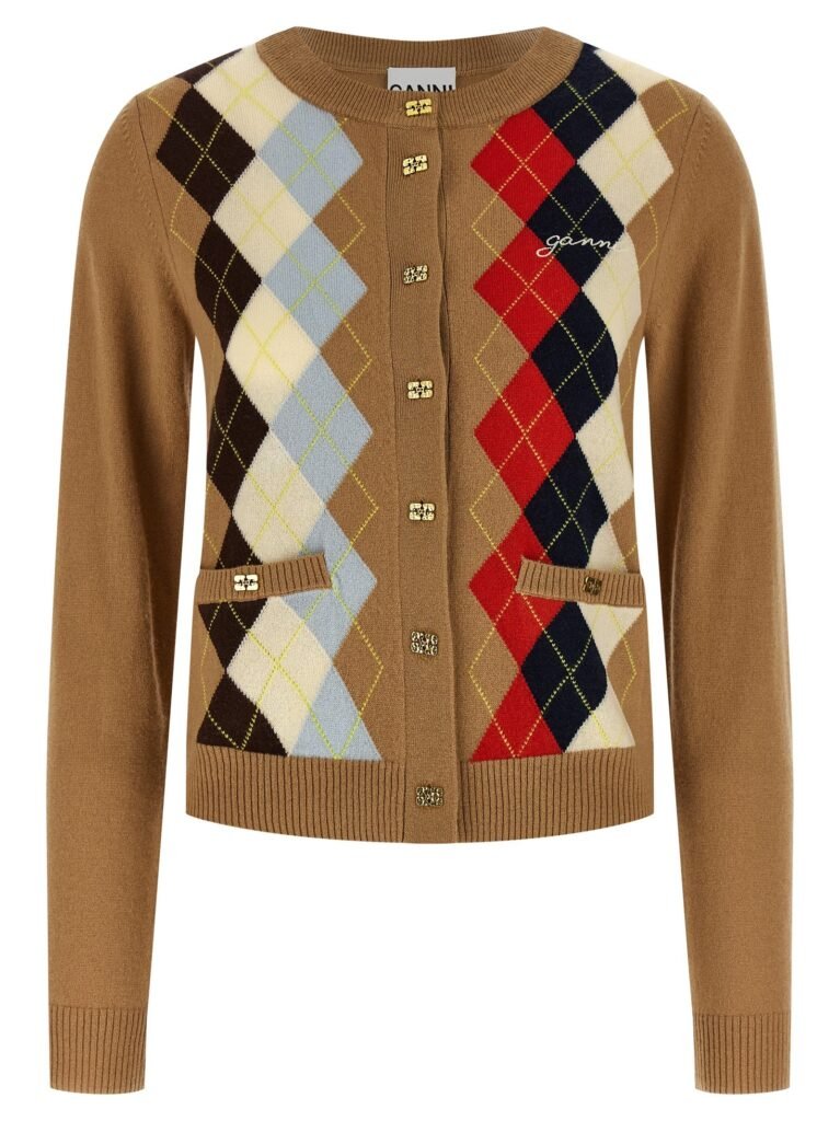Diamond-shaped cardigan