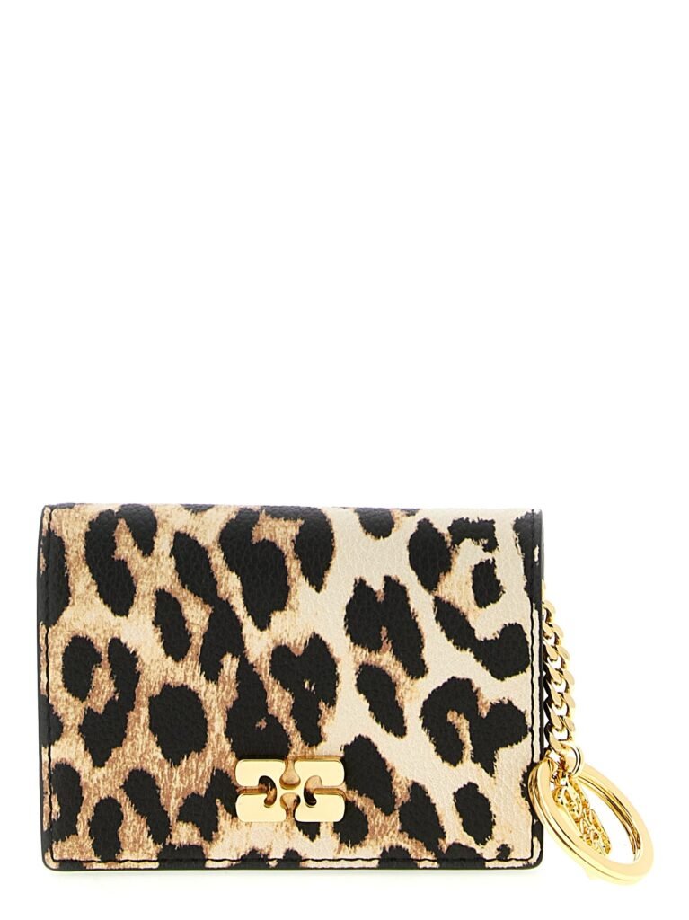 Leopard' print card holder