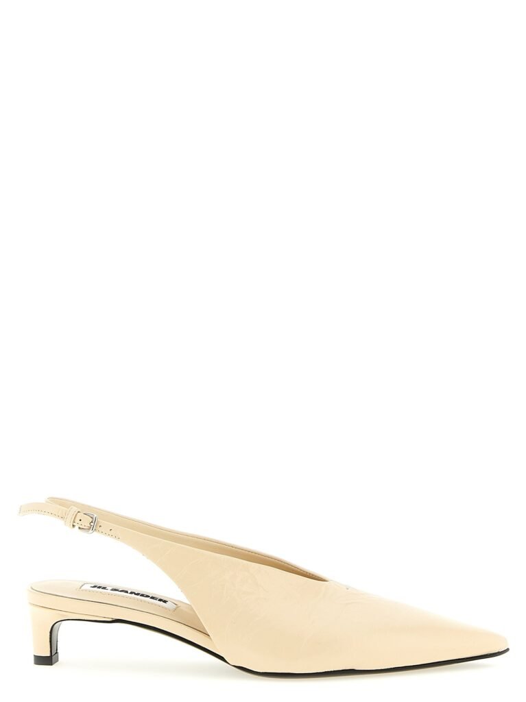 Leather slingback