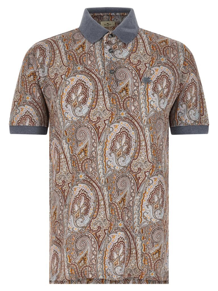 Arnica Paisley' polo shirt