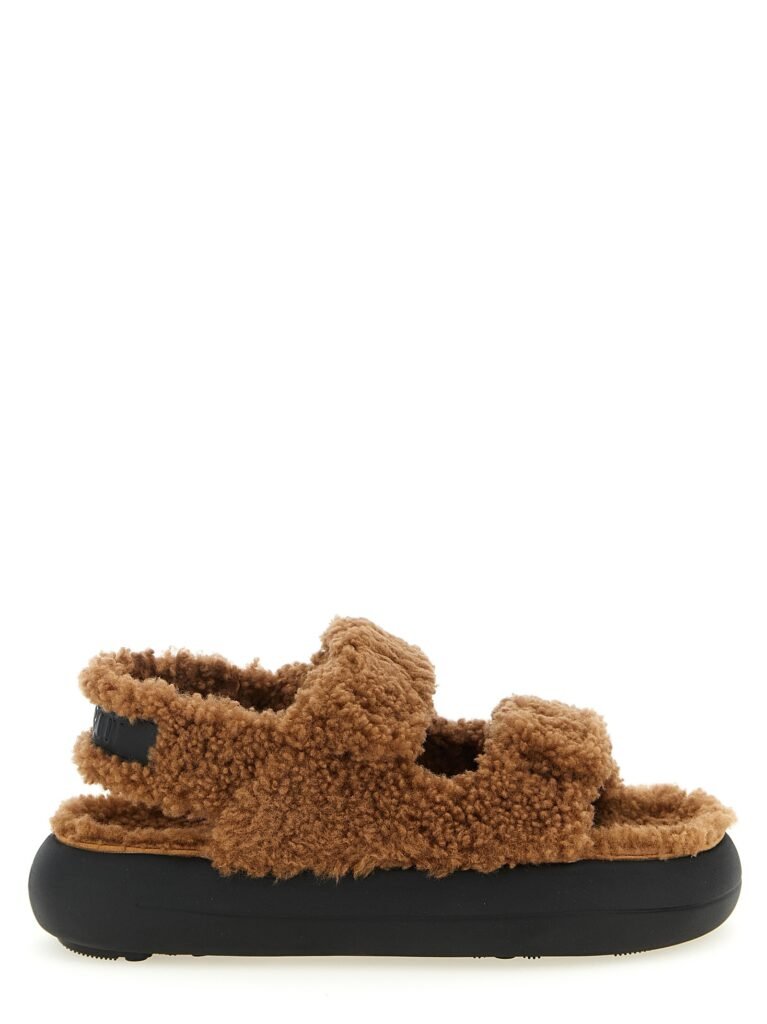 Shearling sandals