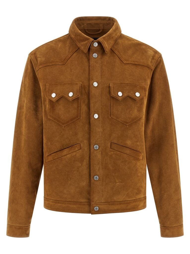Suede Boxy Shirt' jacket