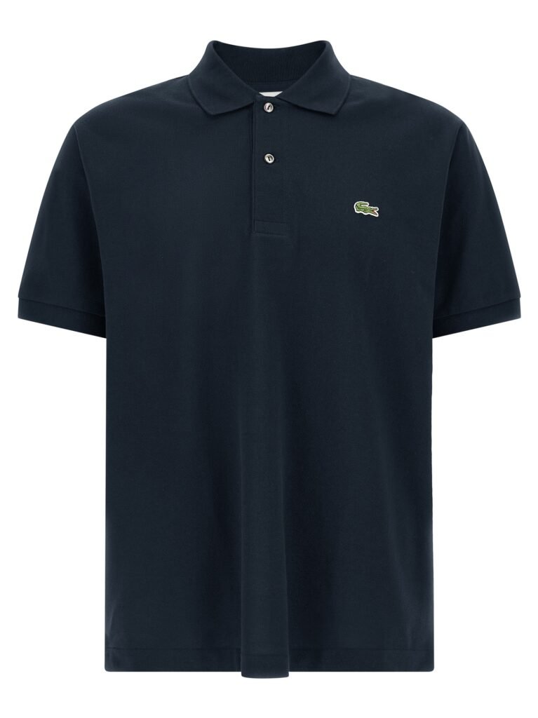 Logo patch polo shirt