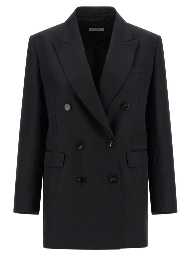 Linen viscose blazer