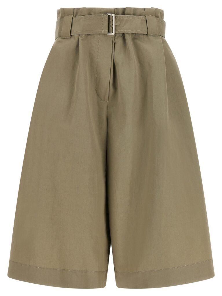 Bag waist bermuda shorts
