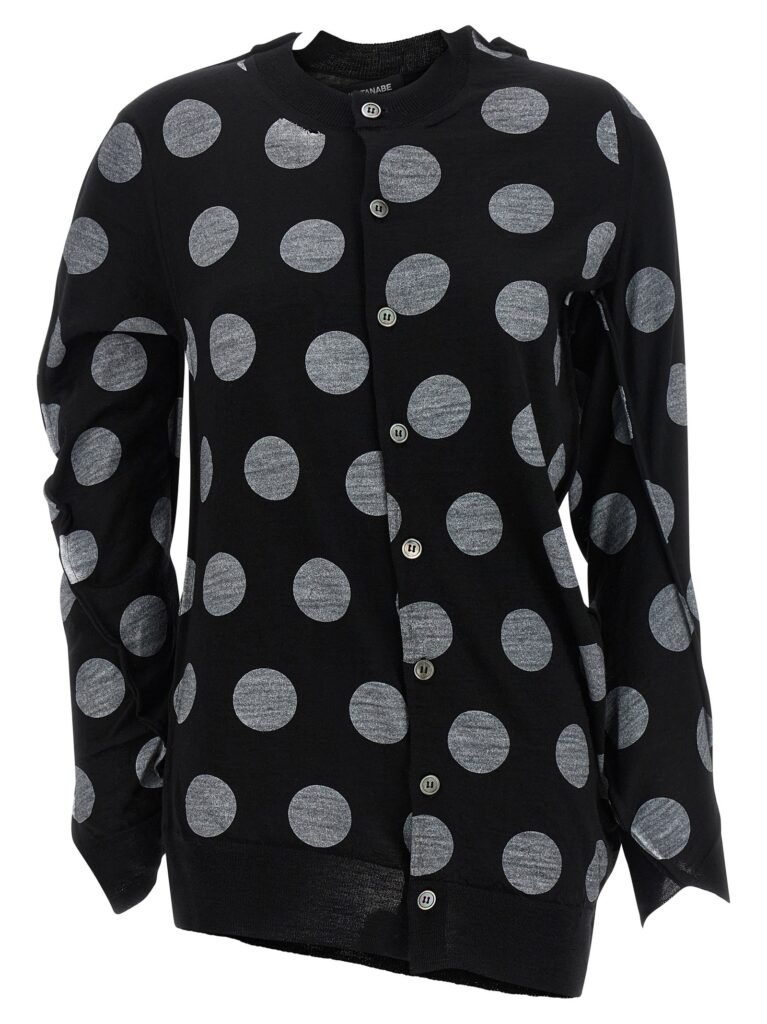 Polka dot maxi cardigan