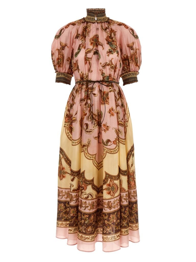 Aster Billow silk long dress