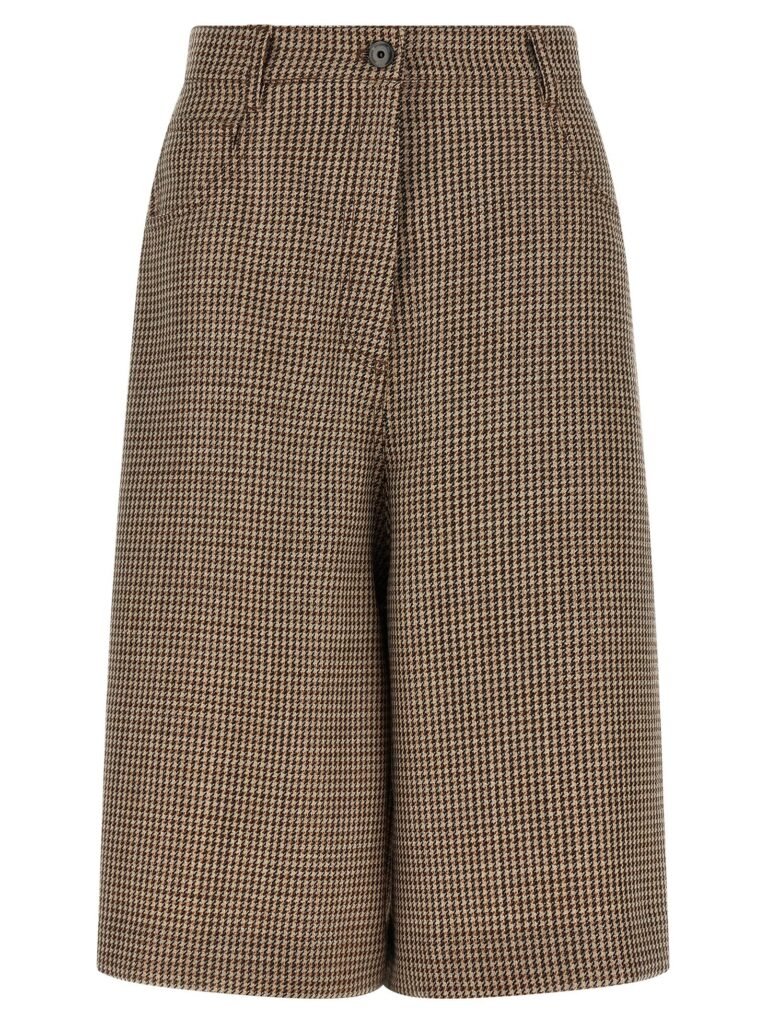 Prince of Wales lam bermuda shorts