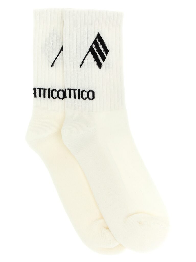 Logo intarsia socks