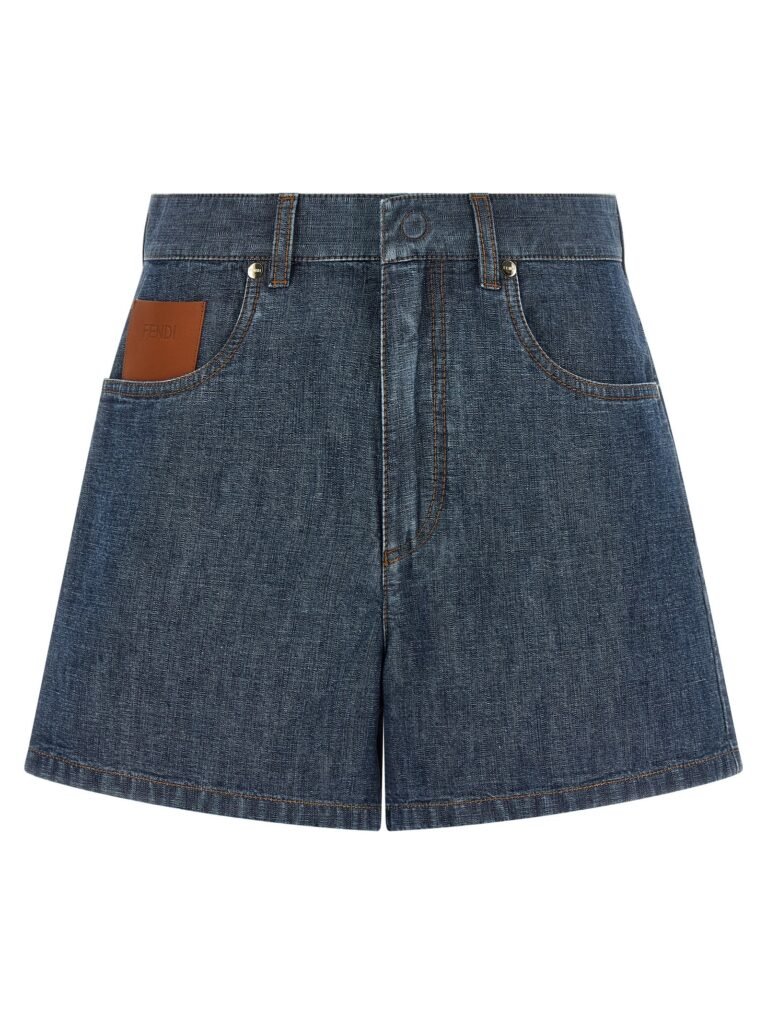 Chambray Denim Shorts