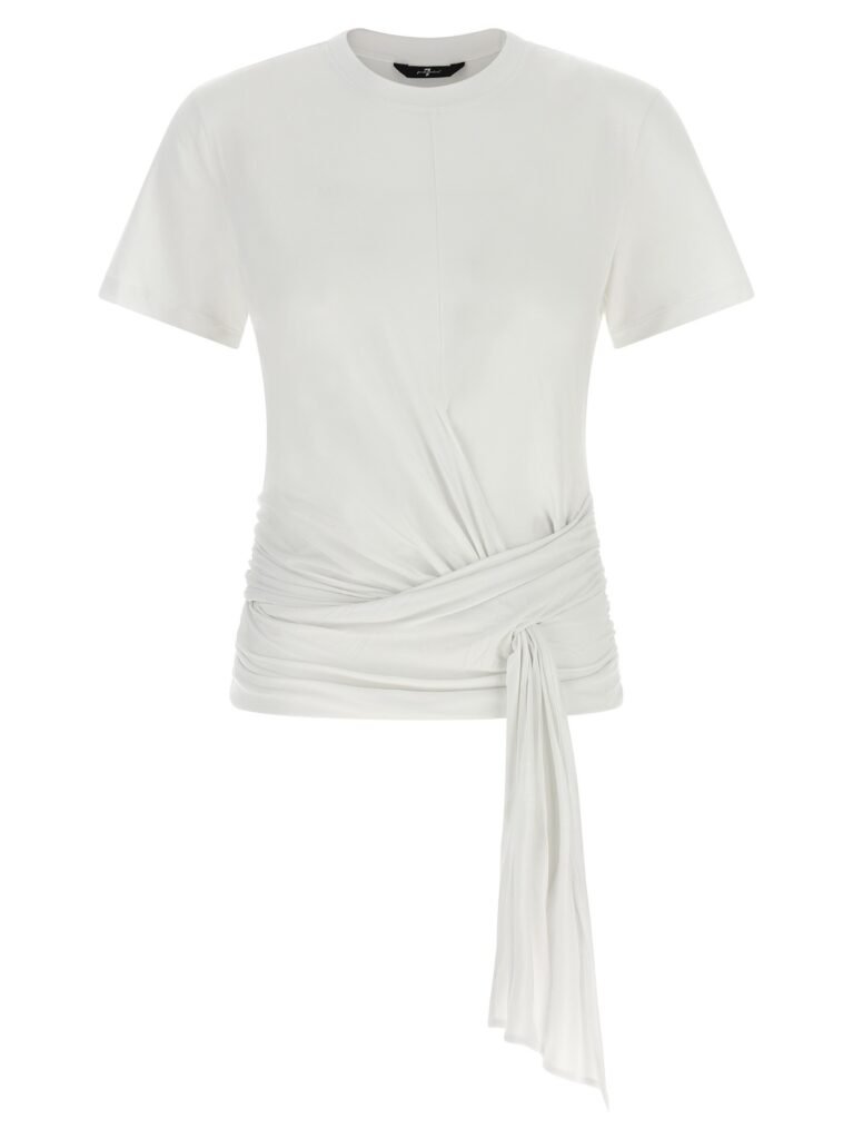 Draped detail T-shirt