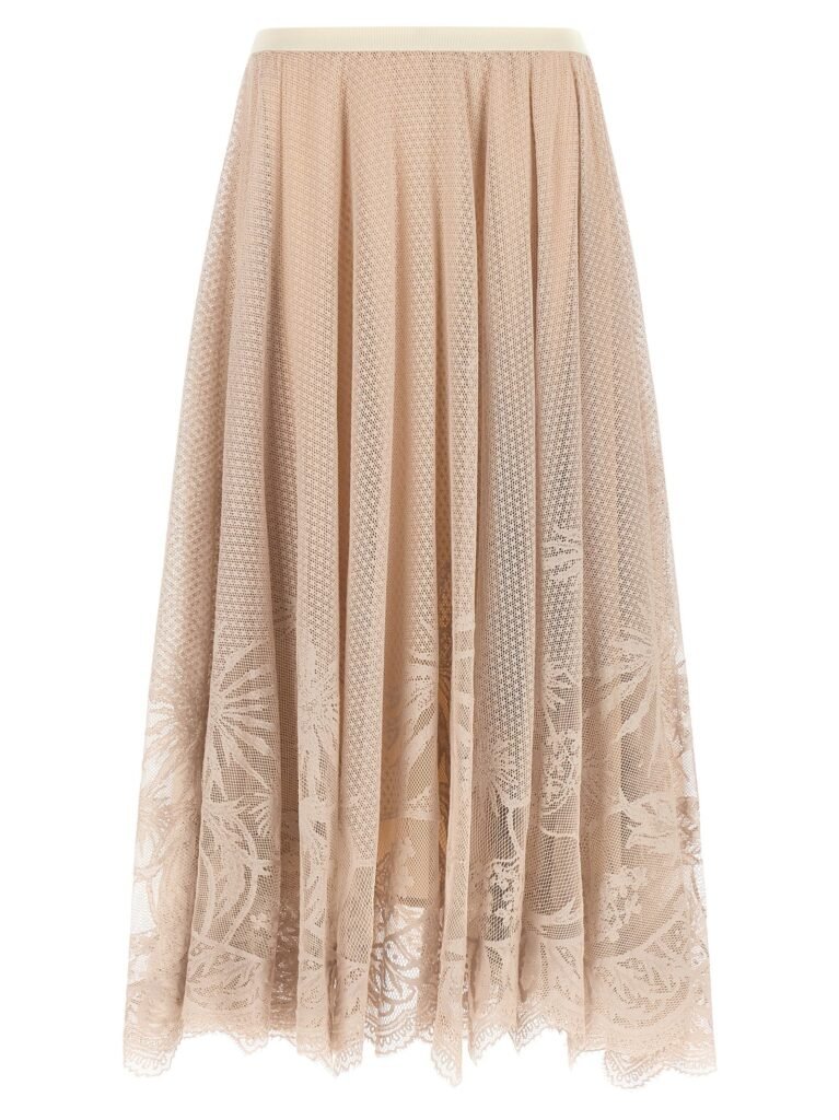 Jacquard lace skirt
