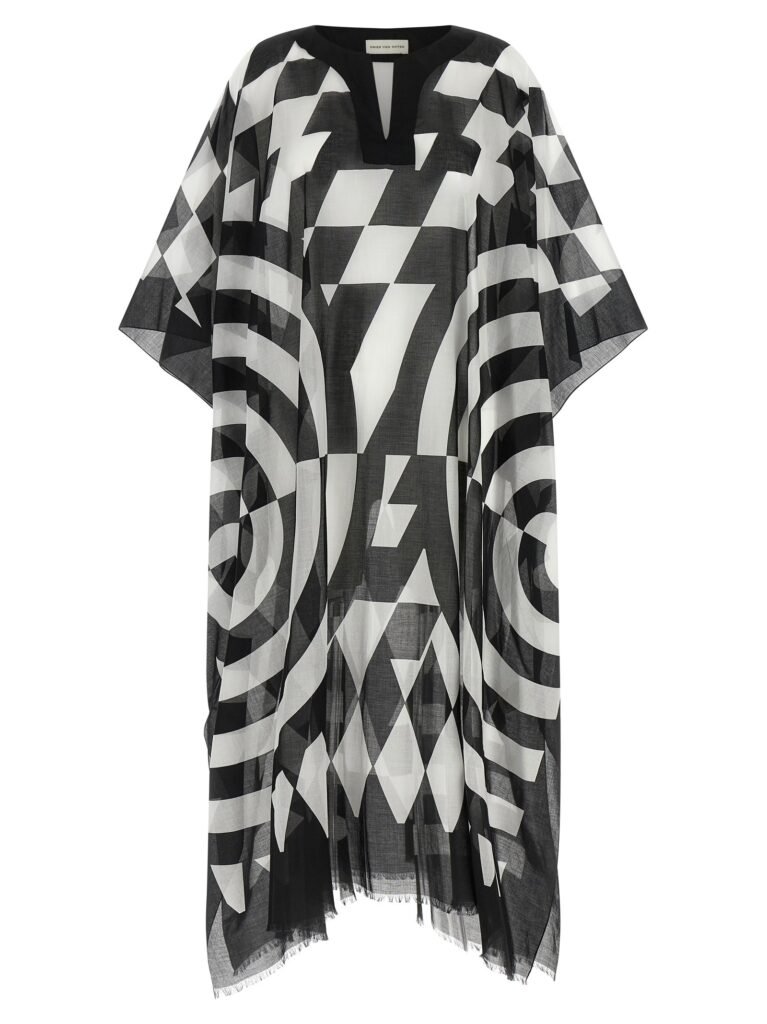 Caftan with print