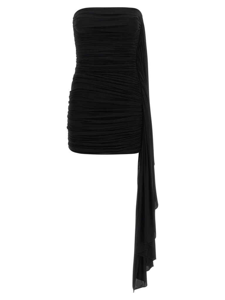 Asymmetrical draped dress