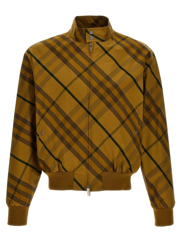 Check print jacket
