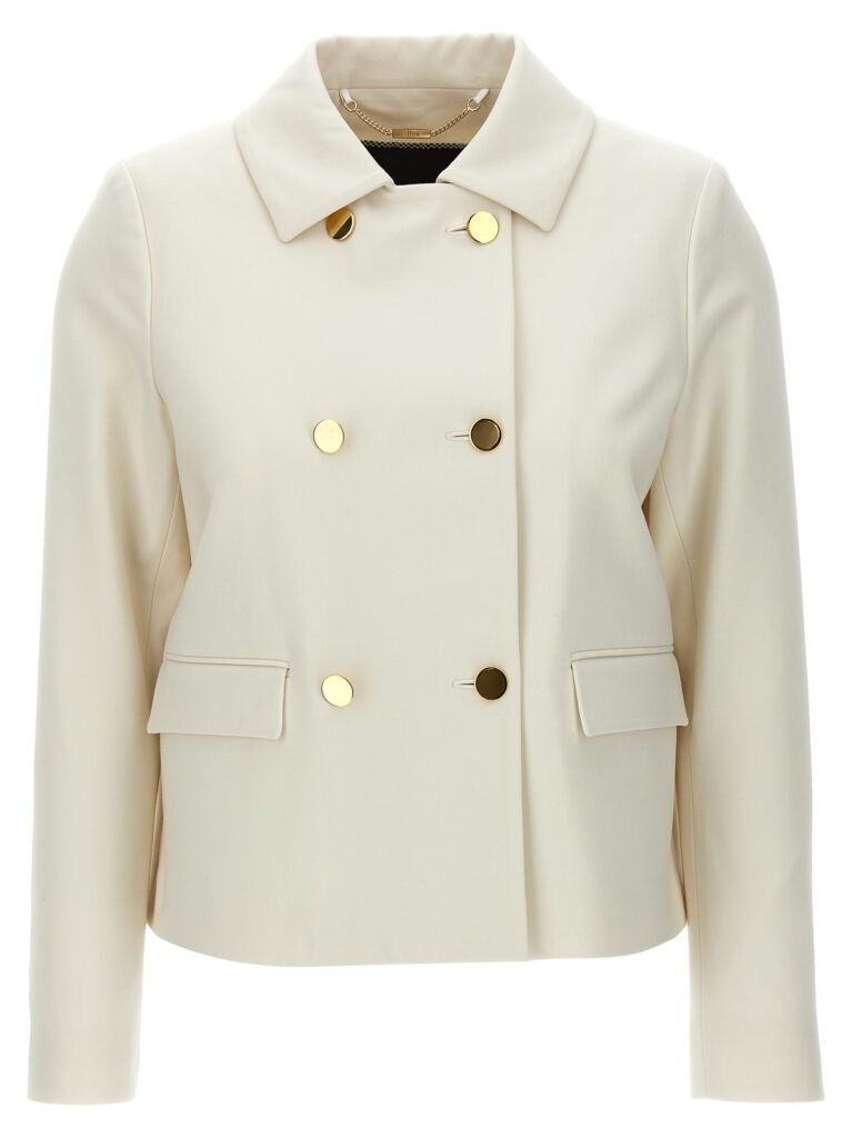 Cropped double-breasted jacket