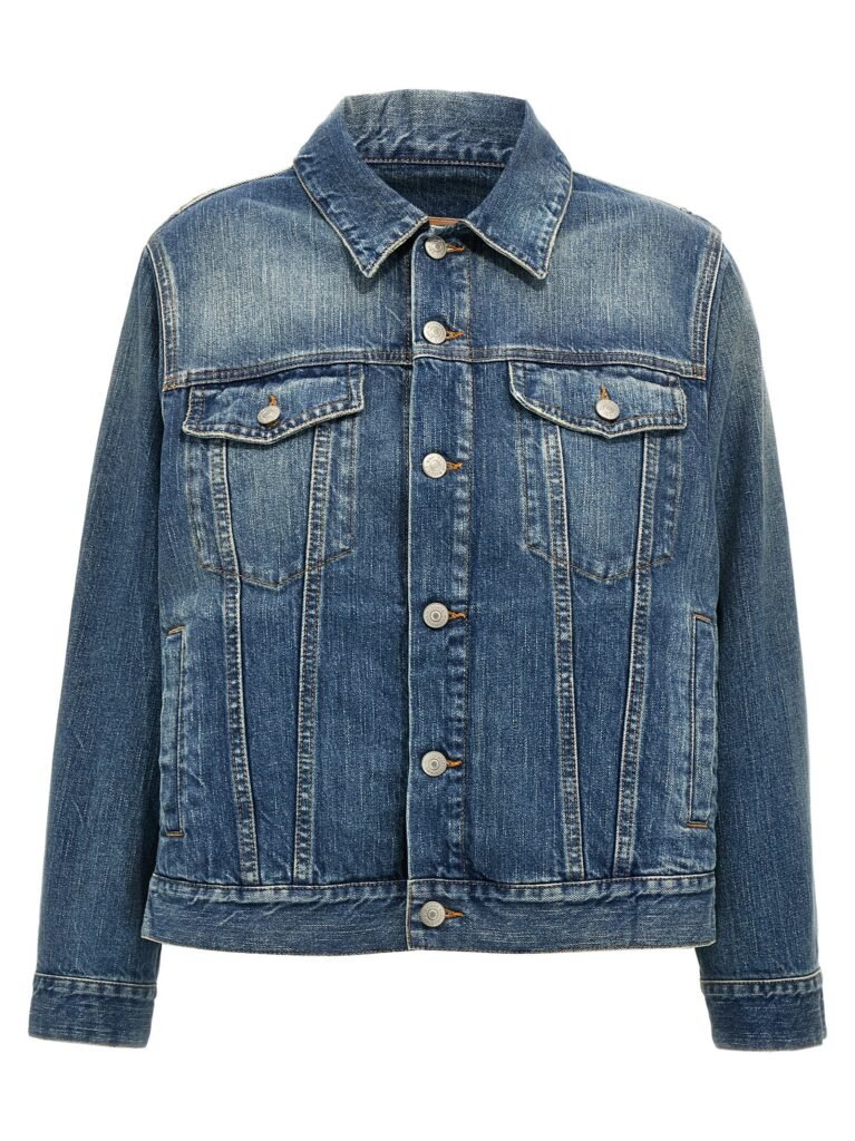 Layered denim jacket