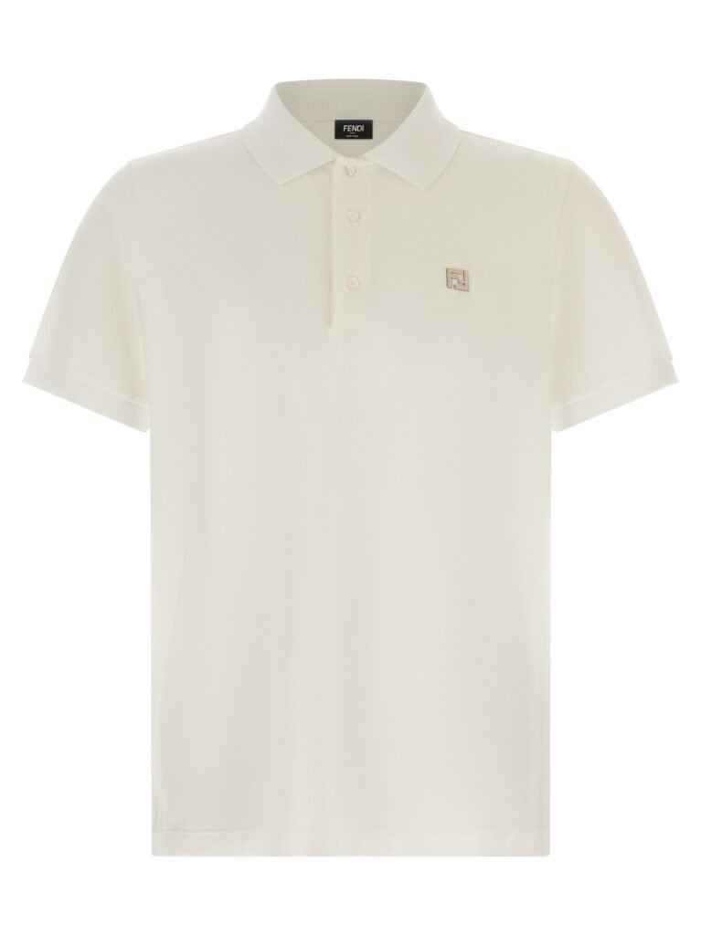 FF metallic logo polo shirt